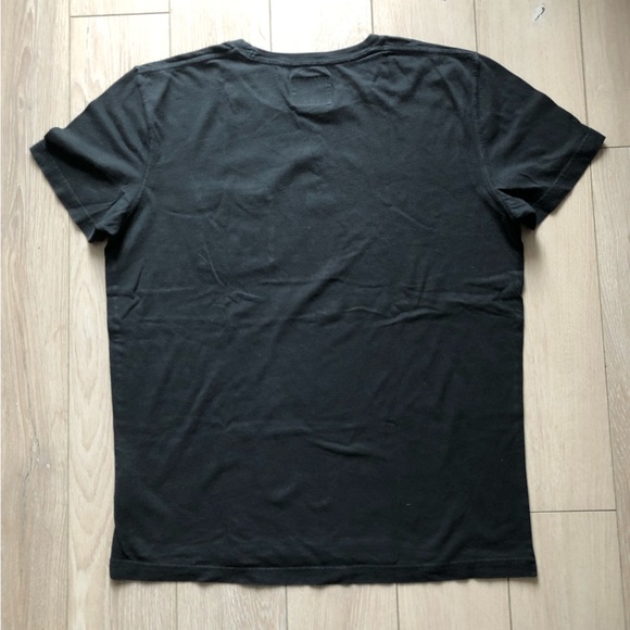 Abercrombie & Fitch Logo Embroidered Pocket T Shirt in Black Men’s Size S - Picture 3 of 8